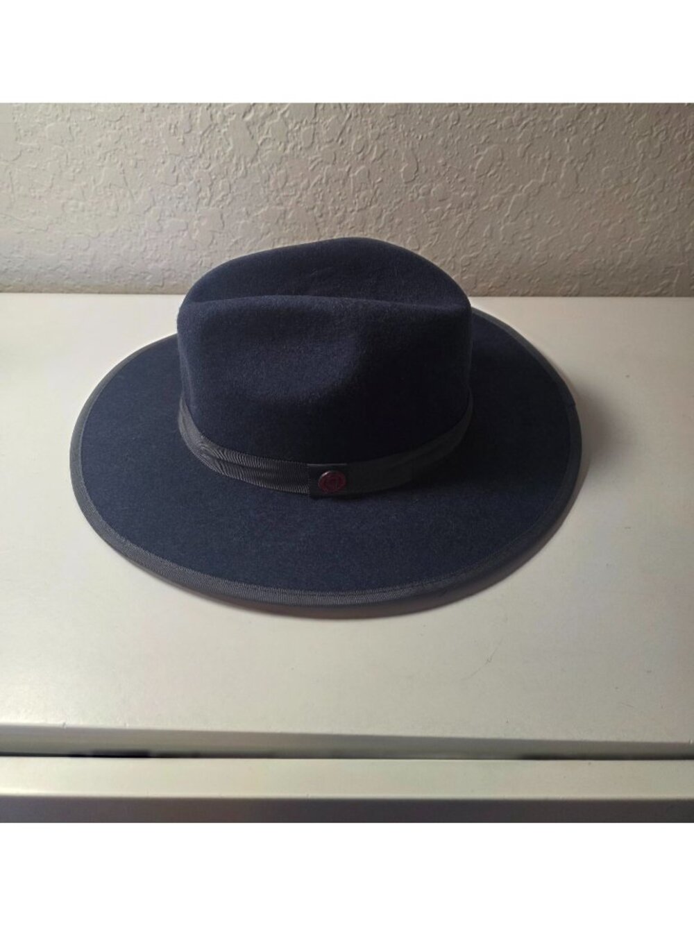 Bruno Capelo Monarch Collection Navy Blue Fedora Hat SMALL Australian Wool